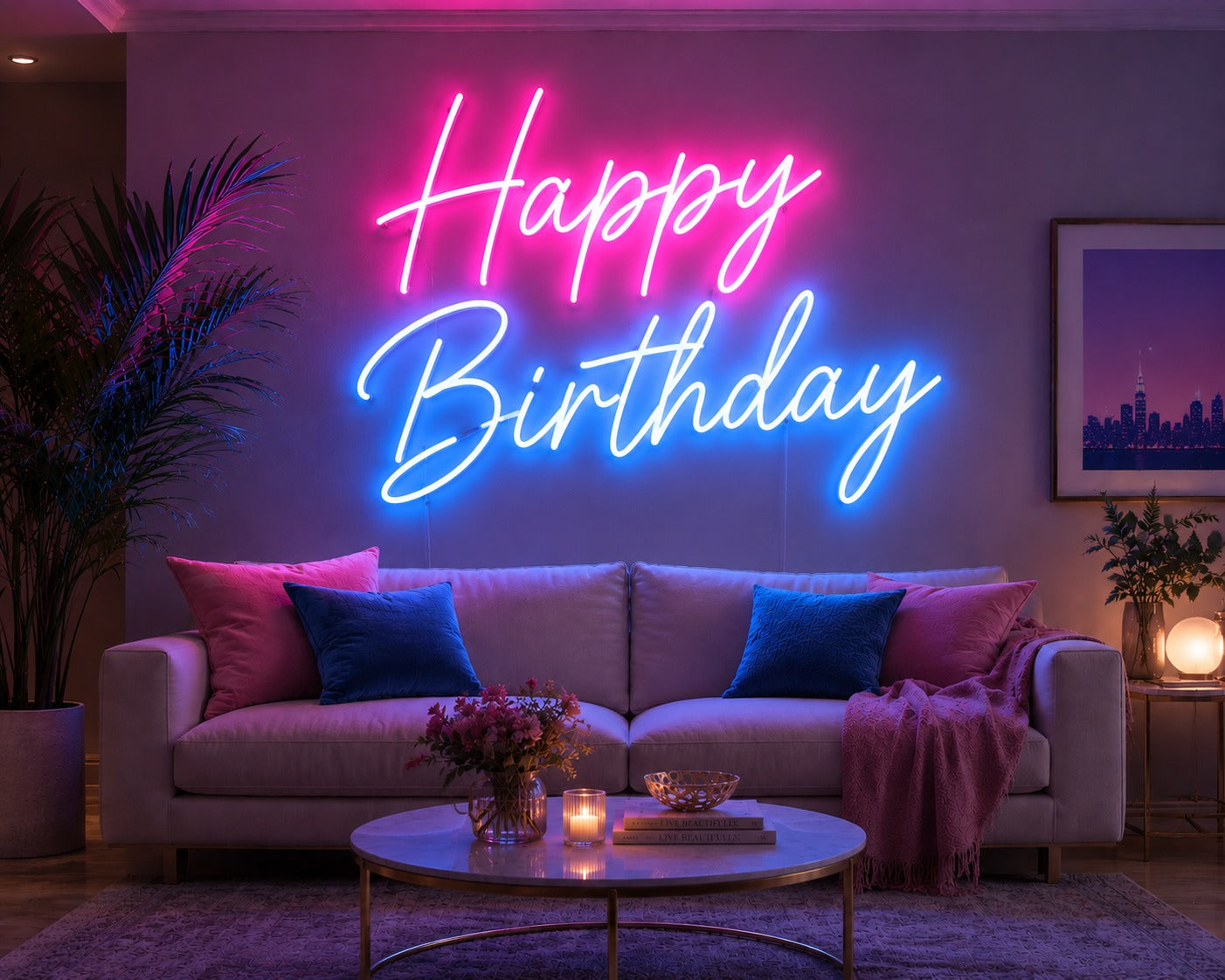 Happy Birthday Neon Light
