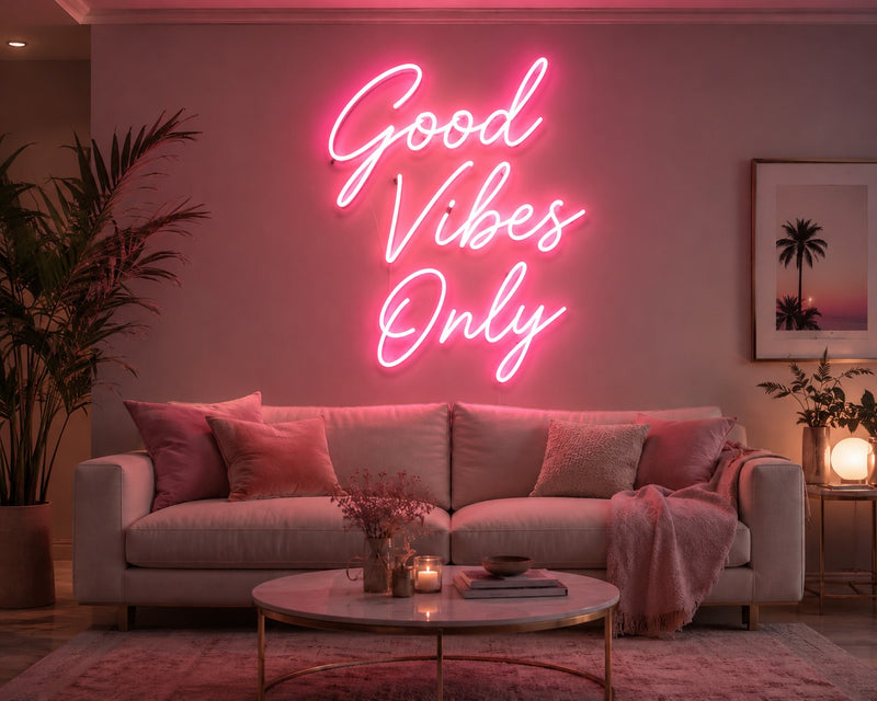 Good Vibes Only Neon Light
